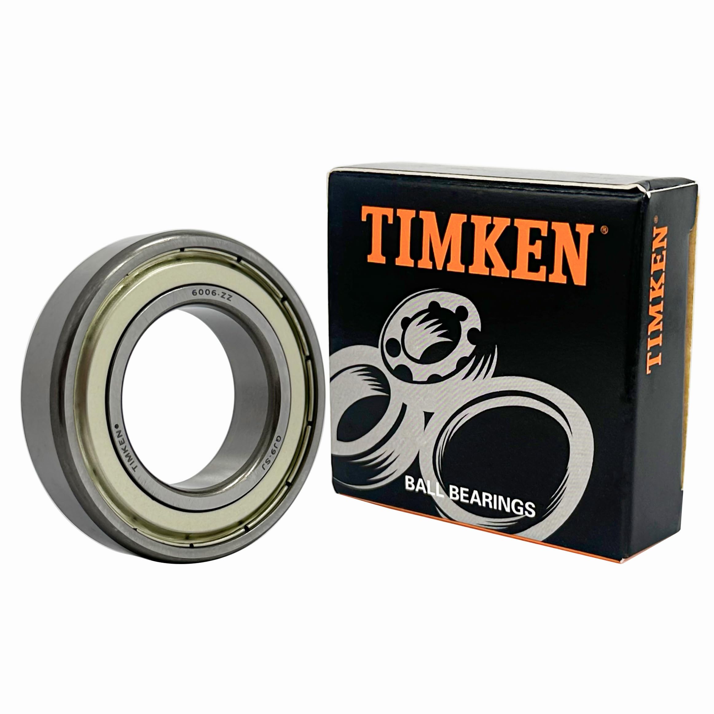SHIN⊿ TIMKEN 6006-ZZ 2 Pcs Double Metal Seal Bearings 30x55x13mm, Pre